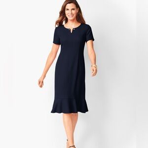 Vintage Talbots Elegant Navy Blue Dress
